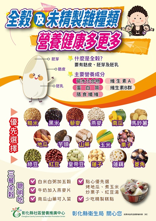 114年9月22日~【全穀及未精製雜糧類 營養健康多更多】 相本